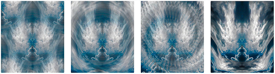 Meditating Cloud Series of 4 B - Horizontal Digital Art by Artistic Mystic