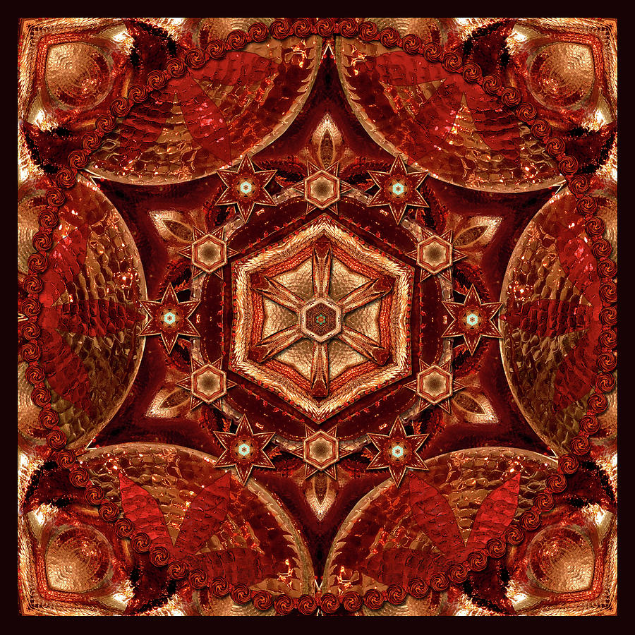 Meditation in Copper Digital Art by Deborah Smith