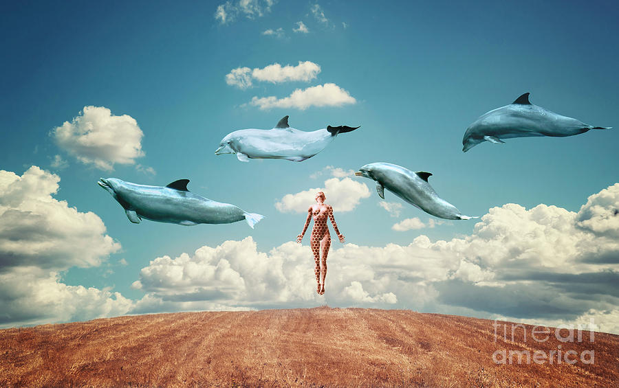 Surrealism Digital Art - Meditation by Jacky Gerritsen