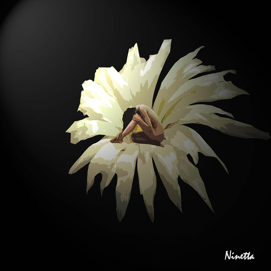 Flowers Still Life Digital Art - Meditation by Andrea N Hernandez