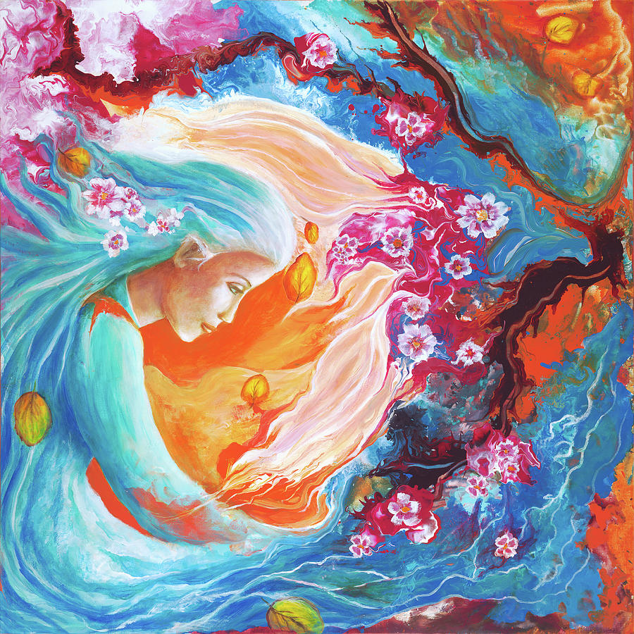 Meditation Painting by Valerie Graniou-Cook