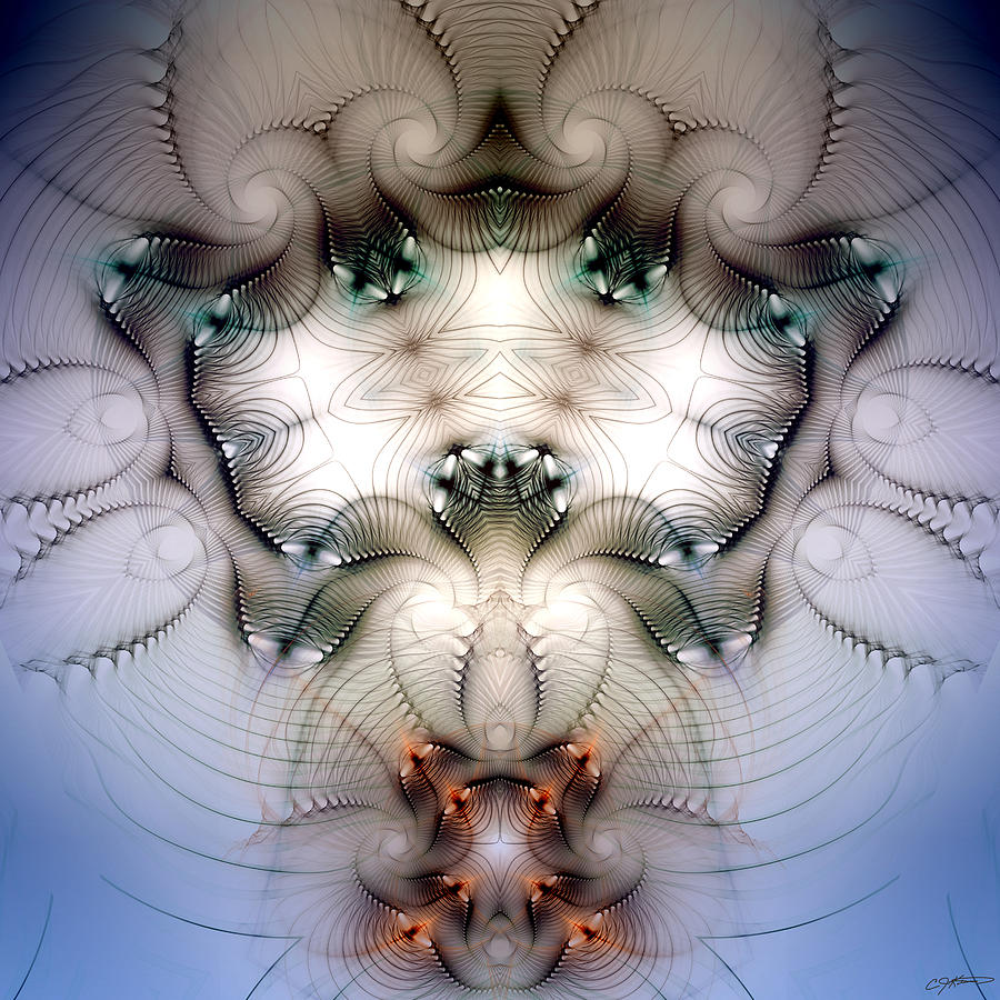 Meditative Symmetry 4 Digital Art by Casey Kotas