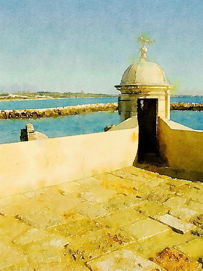 Mediteranean View By John Springfield Painting