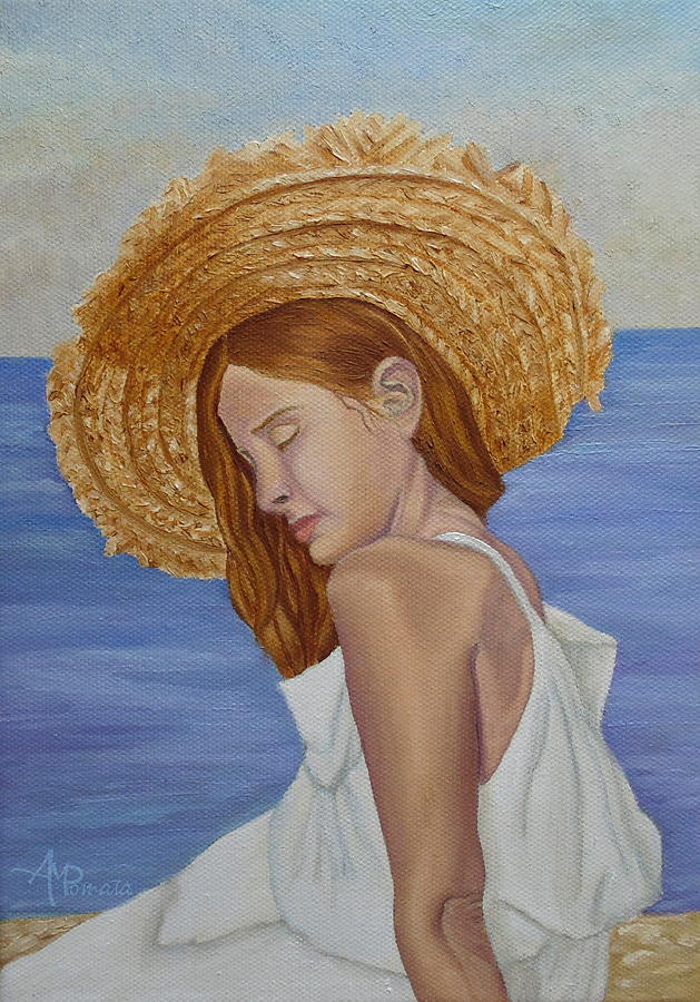 Summer Painting - Mediterranean by Angeles M Pomata