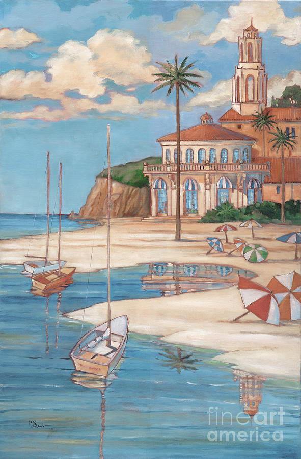 Boat Painting - Mediterranean Beach Club II by Paul Brent