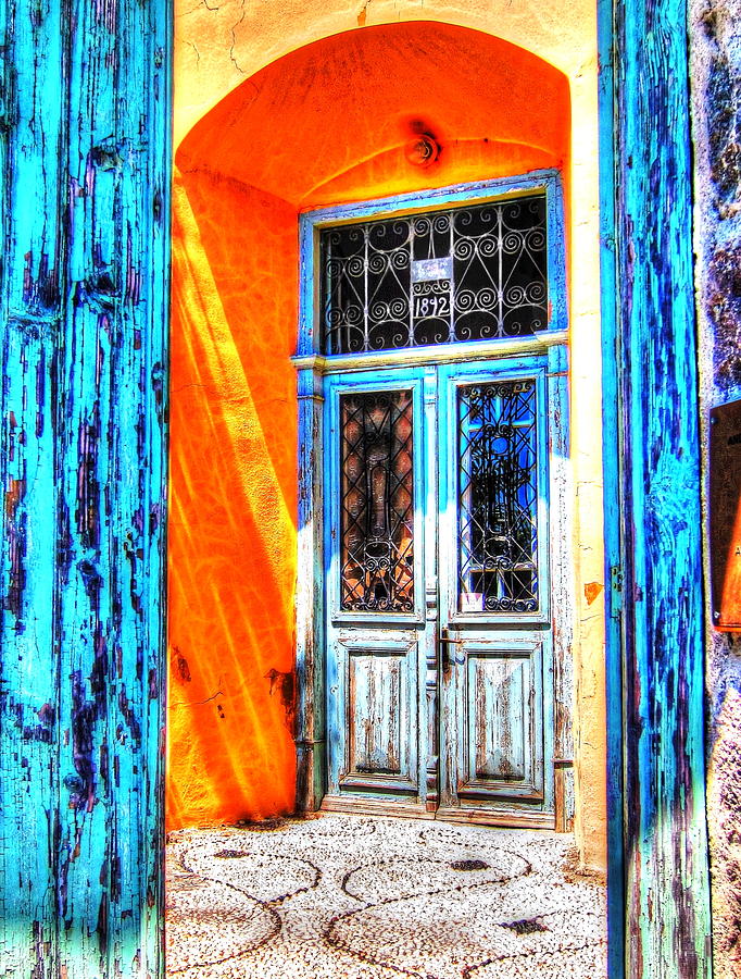 Greek Photograph - Mediterranean Door Delight by Andreas Thust