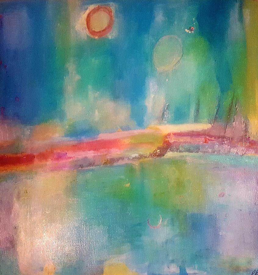 Abstract Painting - Mediterranean Dream by Patricia Byron Abstract Painting - Mediterranean Dream by Patricia Byron