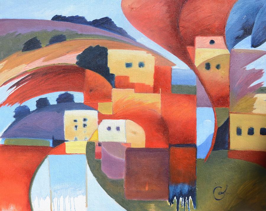 Tree Painting - Mediterranean Feel by Gary Coleman