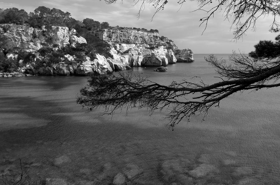 Mediterranean paradise black and white by pedro cardona Photograph by Pedro Cardona Llambias