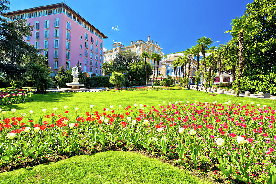 Mediterranean park in town of Opatija Photograph by Brch Photography