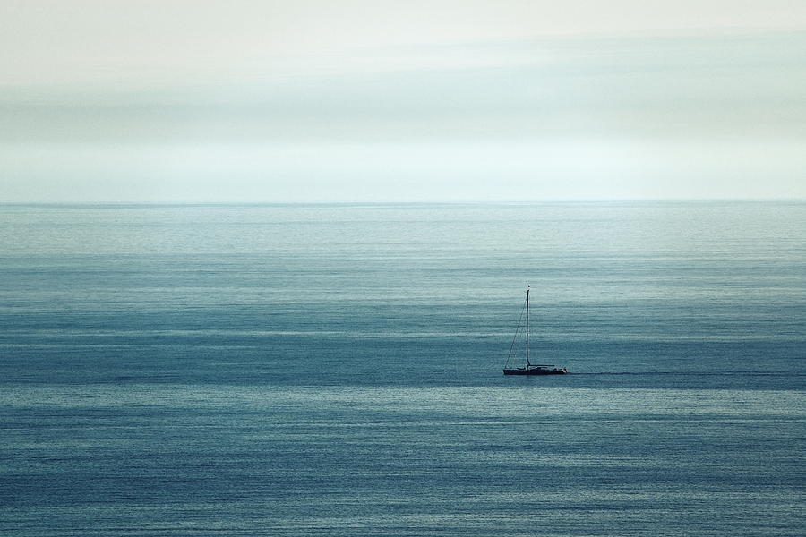 Mediterranean Sea boat Photograph by Songquan Deng