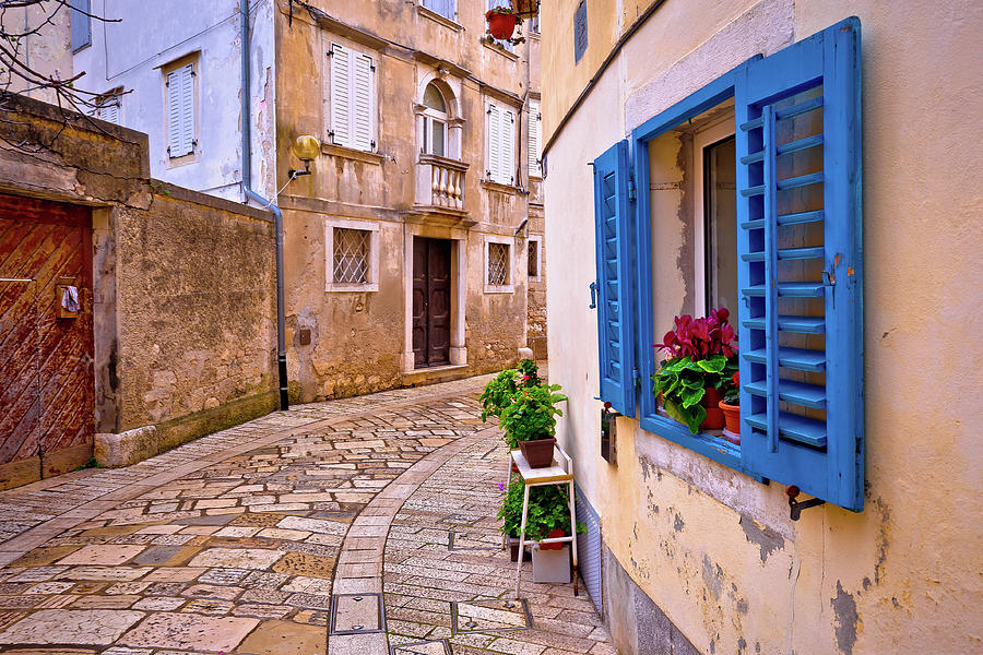 Mediterranean stone street of Porec view Photograph by Brch Photography