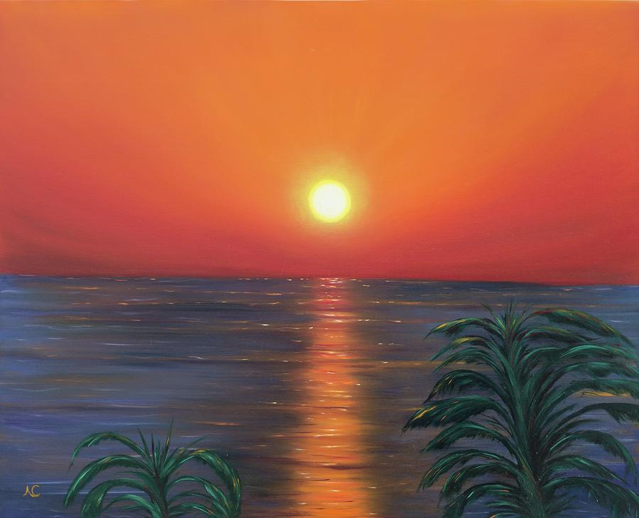 Mediterranean Sunrise Painting by Neslihan Ergul Colley