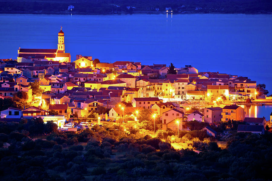 Mediterranean town of Betina evening view Photograph by Brch Photography