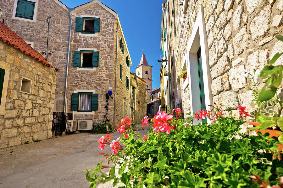 Mediterranean town of Pirovac stone street Photograph by Brch Photography