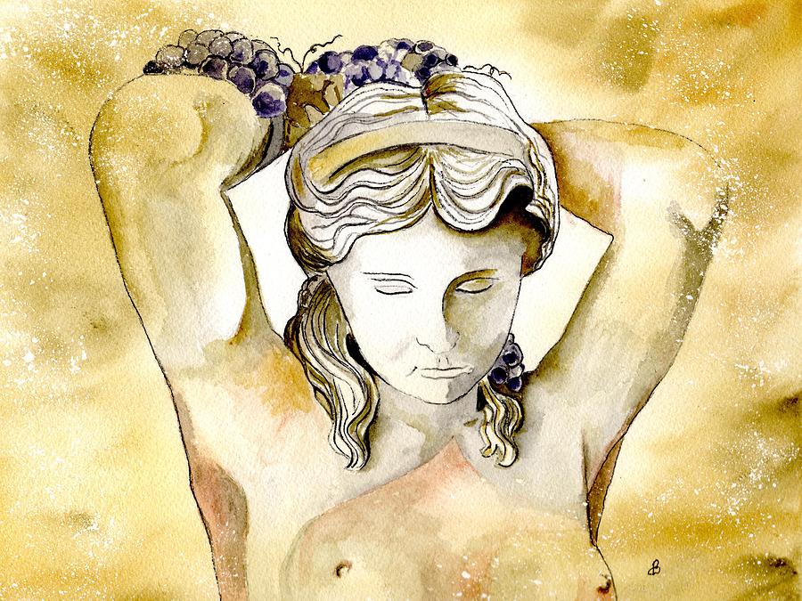 Meditrina Goddess Of Wine Painting