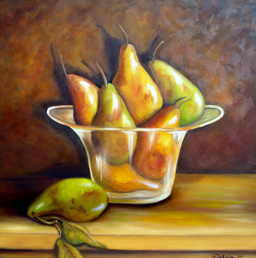 Medley of Pears. SOLD Painting by Susan Dehlinger