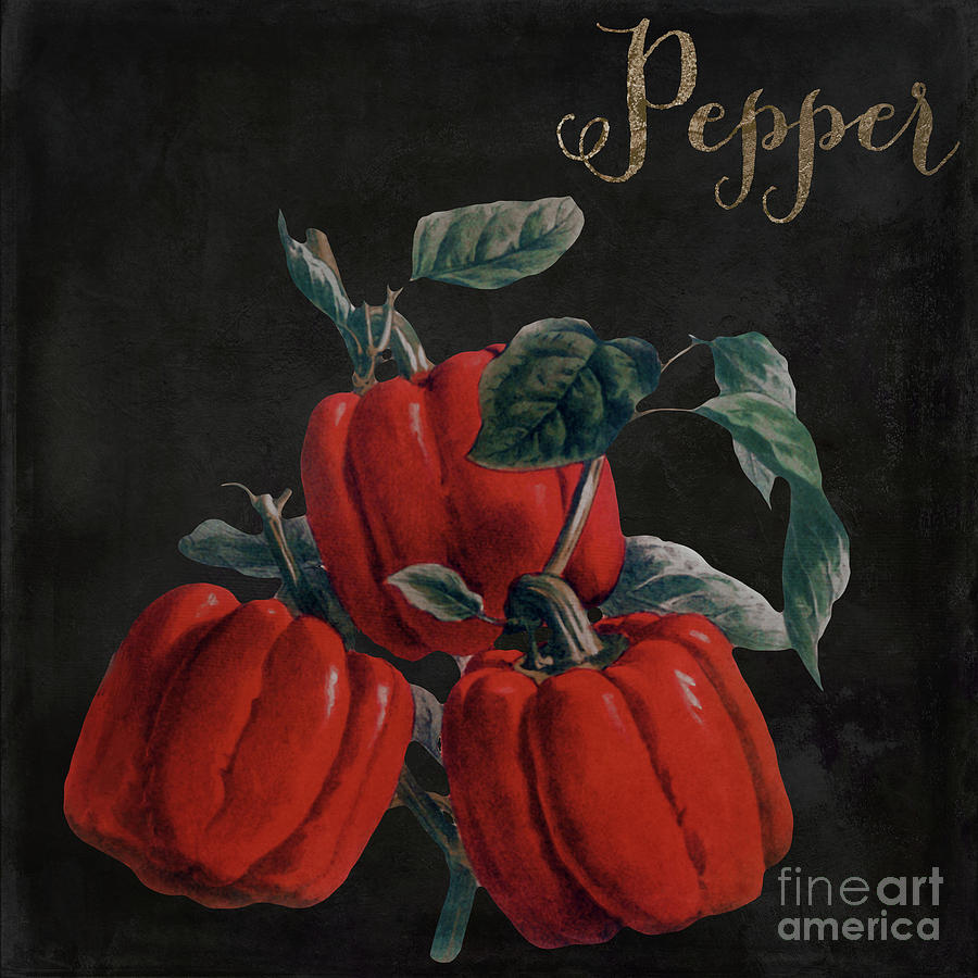 Nature Painting - Medley Red Pepper by Mindy Sommers