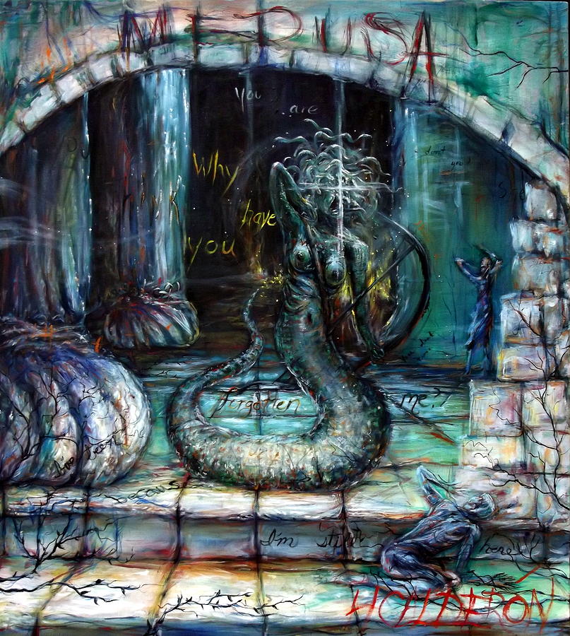 Medusa Painting by Heather Calderon