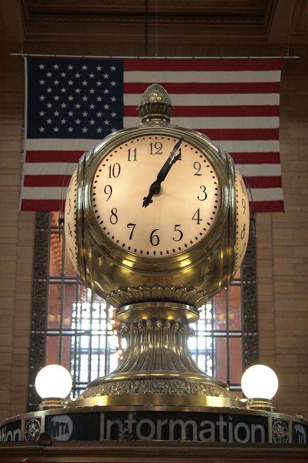 Meet Me at The Clock at Grand Central Photograph by Christopher J Kirby