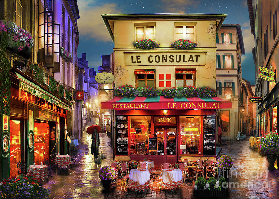 Meet Me In Paris Digital Art by David Maclean