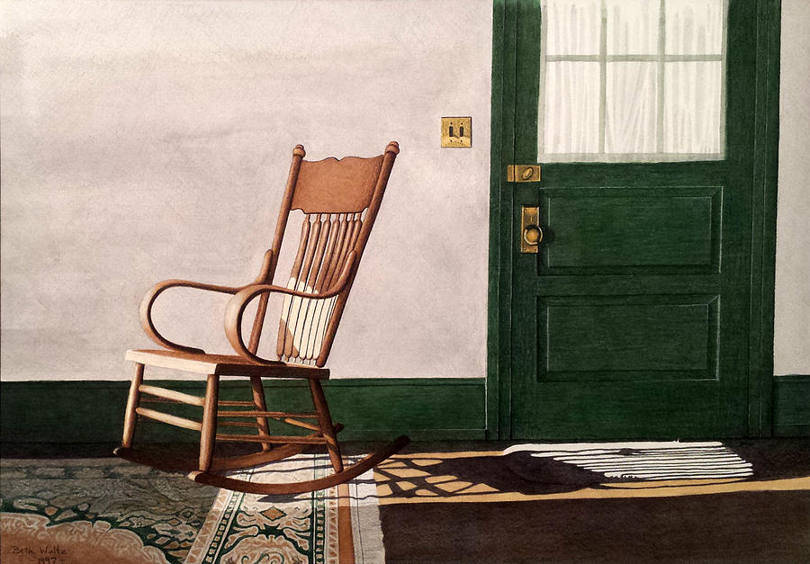 Rocking Chair Painting - Meet Me In The Morning by Beth Waltz