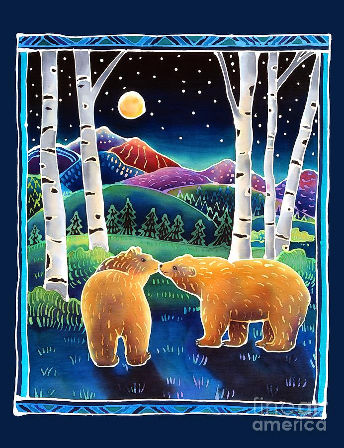 Bear Painting - Meeting in the Moonlight by Harriet Peck Taylor