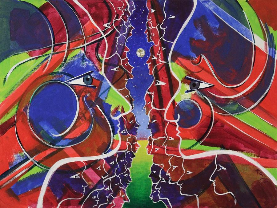 Meeting of the Minds Painting by Rollin Kocsis