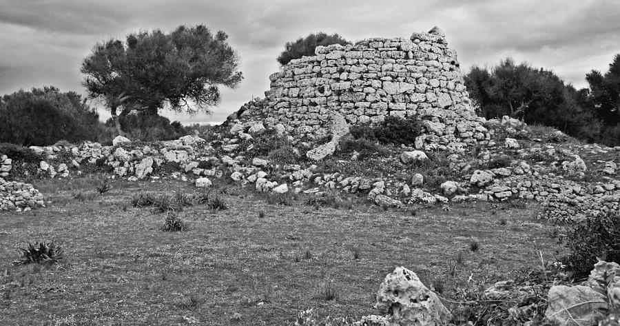 Megalithic building Talaiot in Talati de Dalt Menorca Bronze age Photograph by Pedro Cardona Llambias