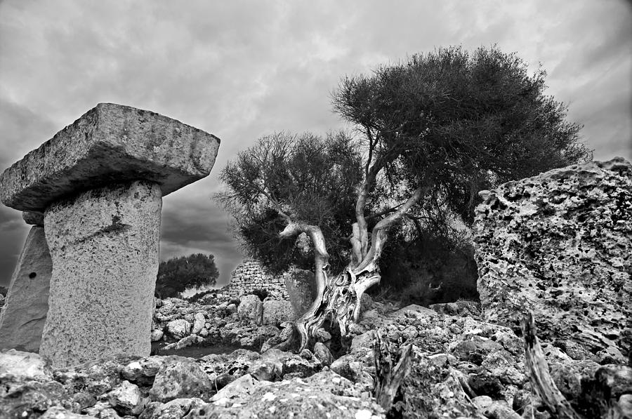 Megalithic building Taula in Talati de Dalt Menorca Bronze age Photograph by Pedro Cardona Llambias