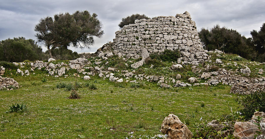 Megalithic Talaiot in Talati Menorca Bronze age Photograph by Pedro Cardona Llambias