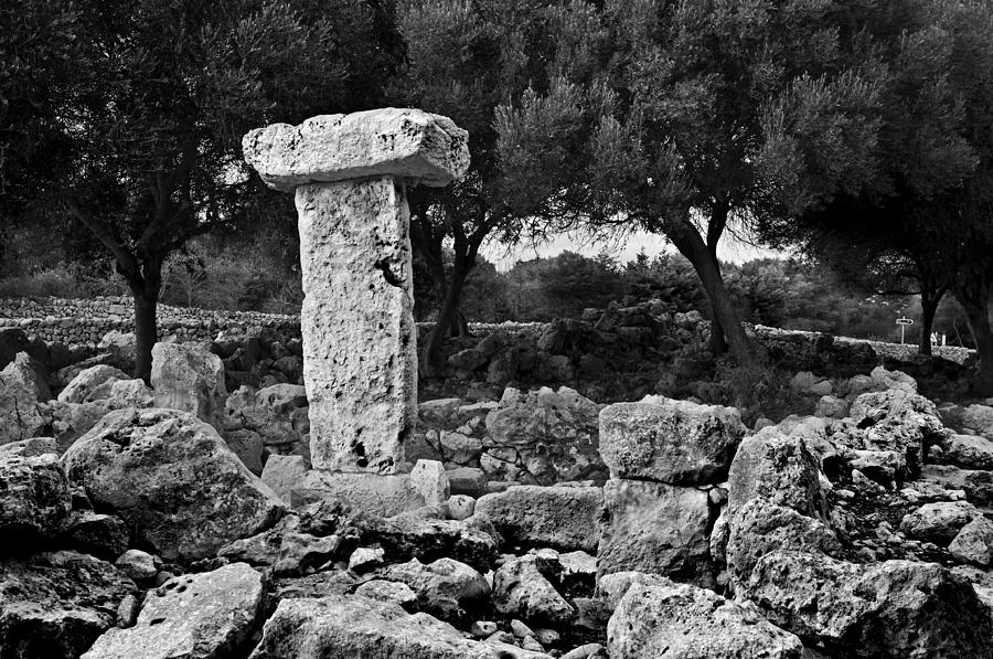 Megalithic Taula in Binisafua Menorca Bronze age Photograph by Pedro Cardona Llambias