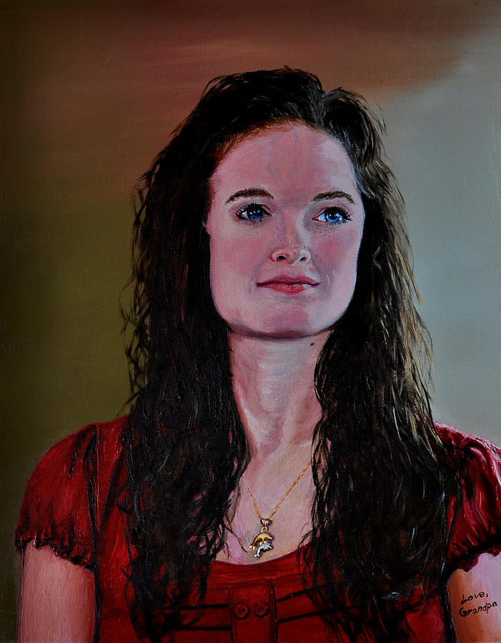 Megan at Eighteen Painting by Stan Hamilton