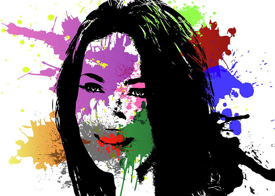 Megan Fox Pop Art Digital Art by Ricky Barnard