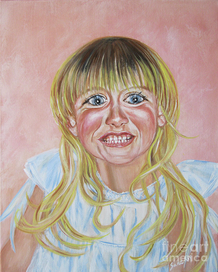 Megan. Portrait Painting by Oksana Semenchenko