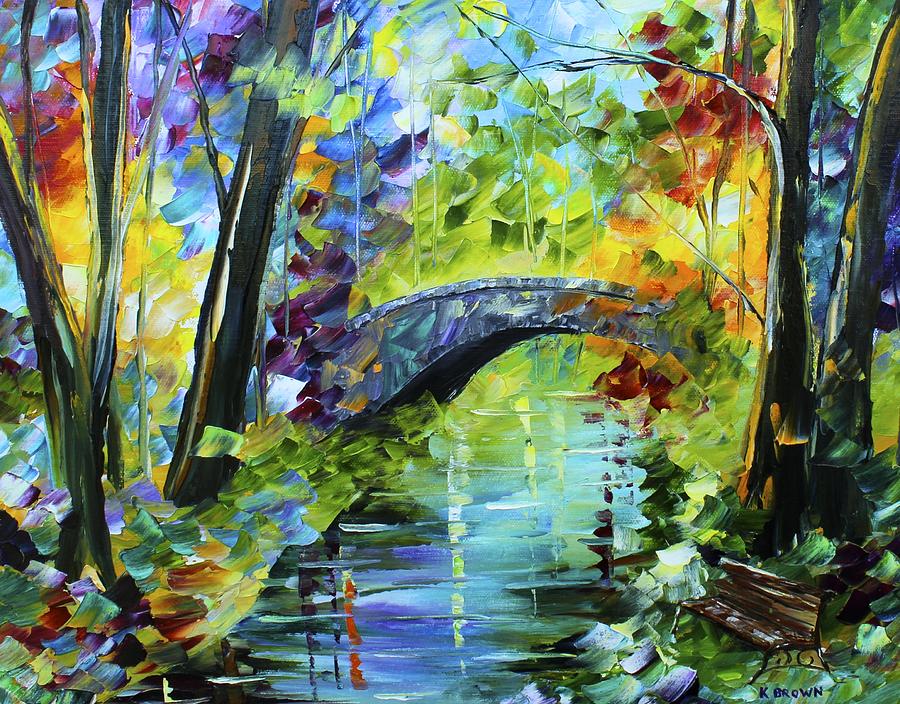 Megans Bridge Painting by Kevin  Brown