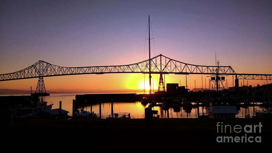 Megler Bridge Sunrise Photograph by Denise Bruchman
