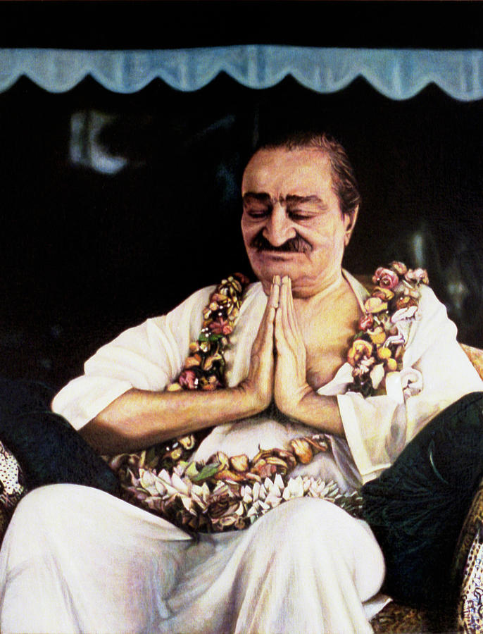 Meher Baba 2 Painting by Nad Wolinska