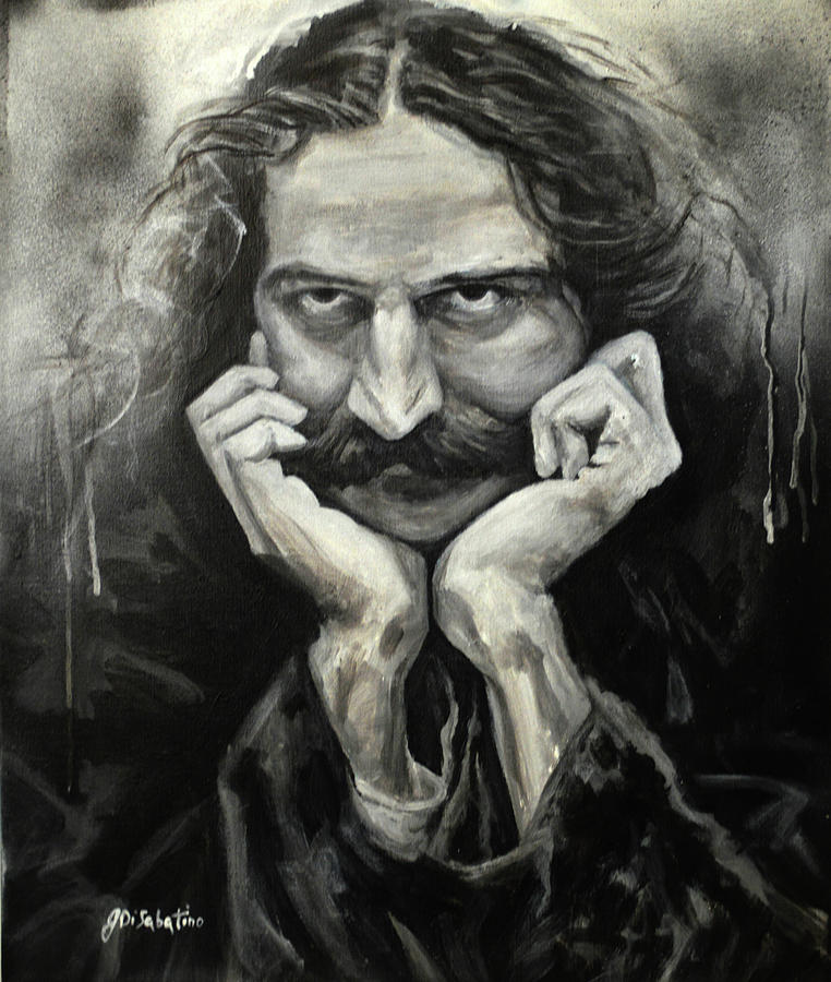 Meher Baba Painting - Meher Baba Leaning On Hands by Joe DiSabatino