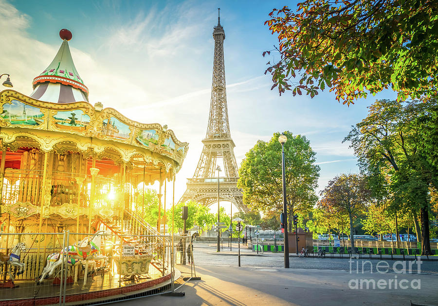 Carousel by Eiffel, Paris Photograph by Anastasy Yarmolovich