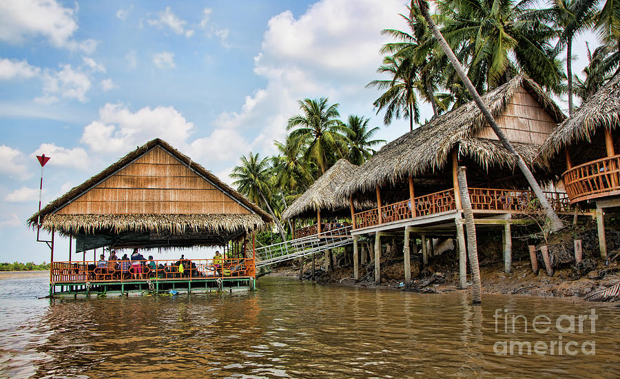 Mekong Resort Can Tho Bamboo  Photograph by Chuck Kuhn
