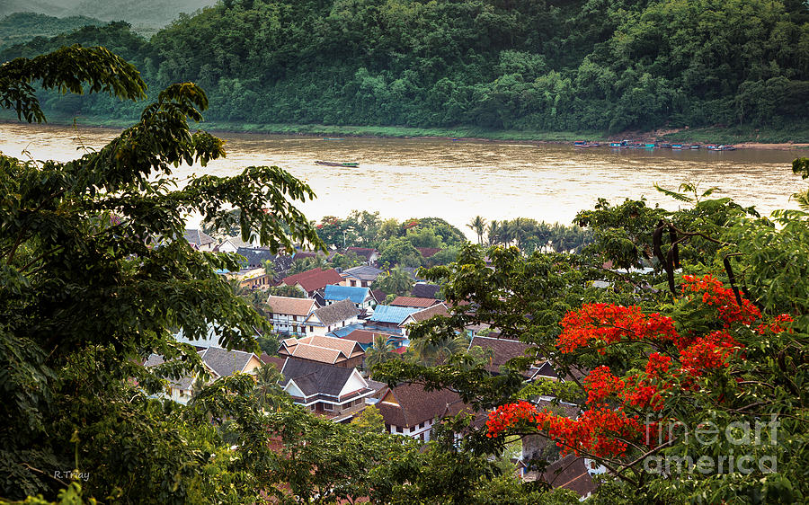 Nature Photograph - Mekong River View from Mount Phousi by Rene Triay FineArt Photos