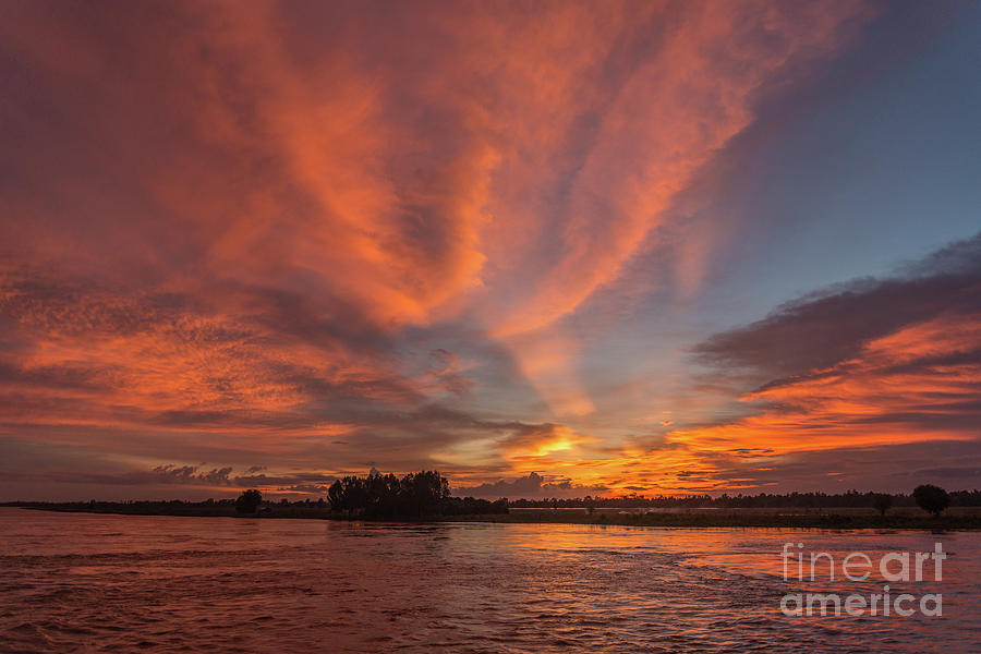 Mekong Sunset 3 Photograph by Werner Padarin