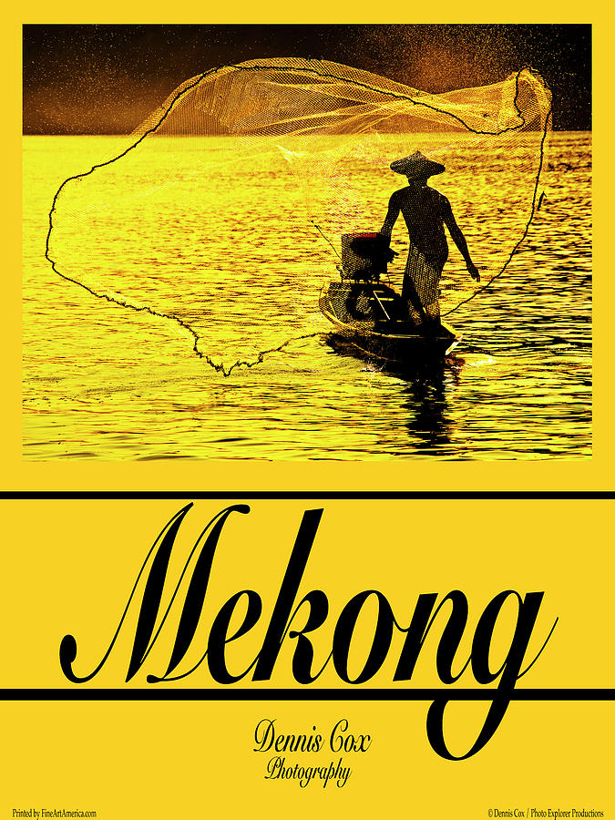 Mekong Travel Poster Photograph