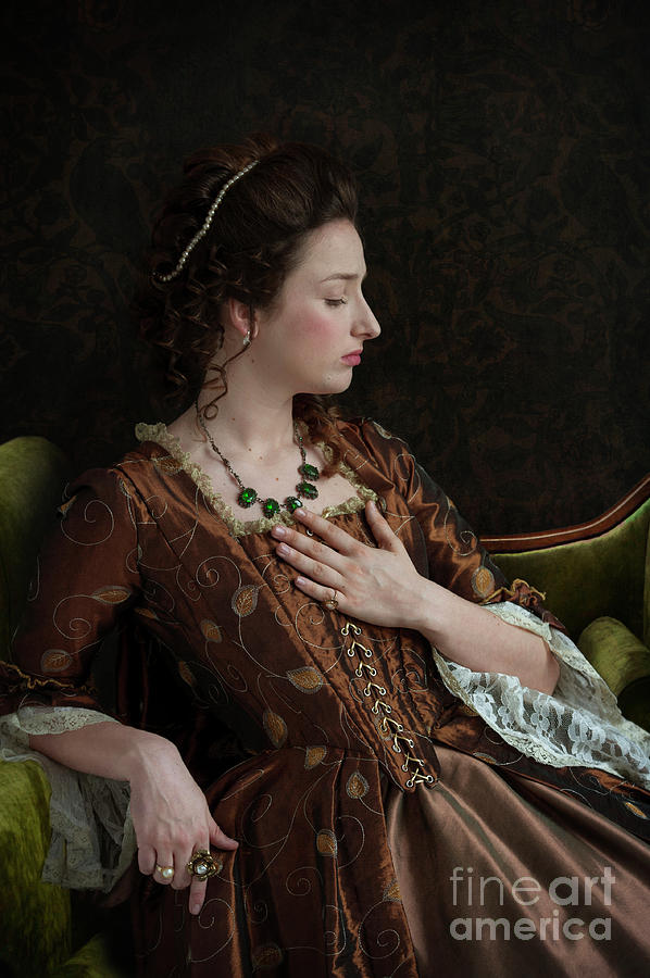 Melancholic 18th Century Georgian Woman Photograph by Lee Avison
