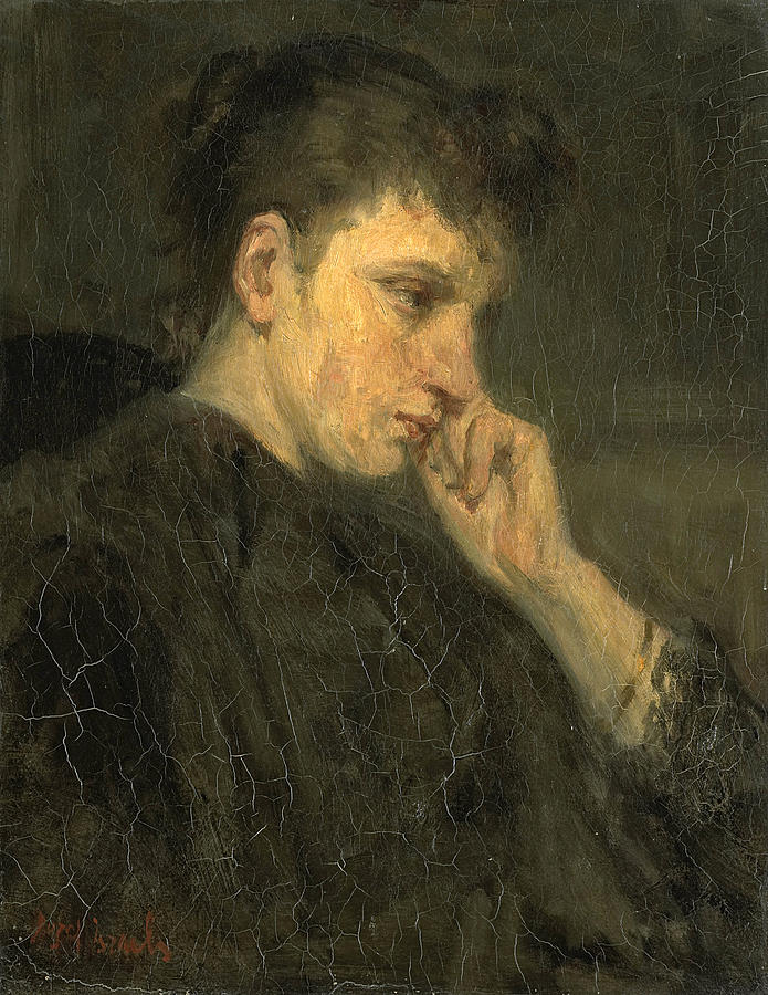 Melancholy Painting by Jozef Israels