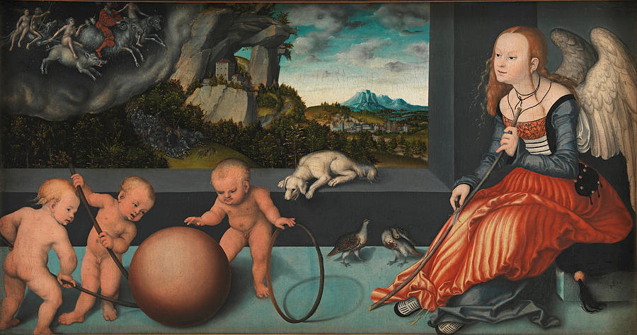 Melancholy Painting by Lucas Cranach the Elder