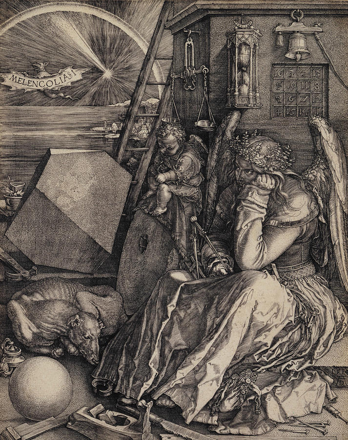 Albrecht Durer Relief - Melancolia I by Albrecht Durer