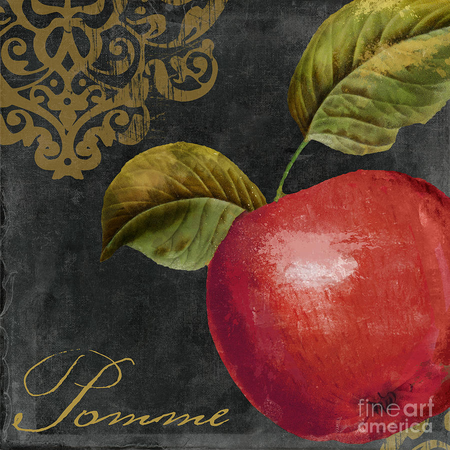 Apple Painting - Melange Apple Pomme by Mindy Sommers