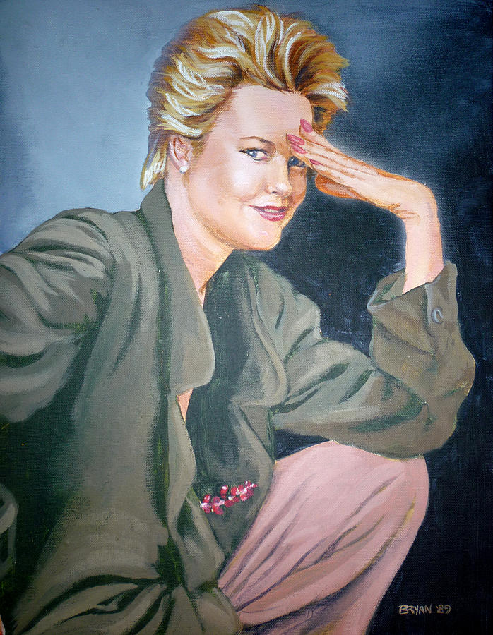 Melanie Griffith Painting by Bryan Bustard